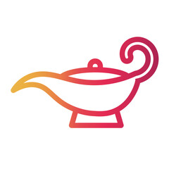 lamp Line Gradient Icon