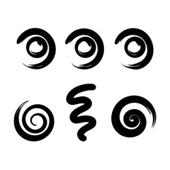 White Curved Lines On Black Background Abstract Minimalist Modern Design