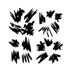 Abstract Black Background With White Streaks And Dots Minimalist Illustration