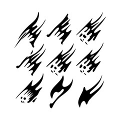 Absolute Black Background Texture Full Frame Seamless Blank Backdrop Design Material