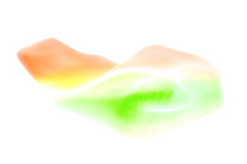 Abstract 3D Render Of A Colorful Gradient Shape On Isolated Background