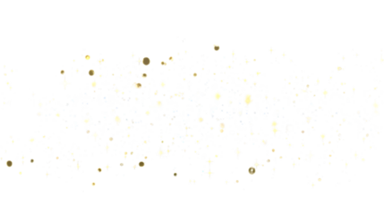 Abstract Background of Golden Glittering Stars on Black Backdrop