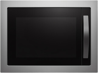 Sleek microwave oven with modern design.