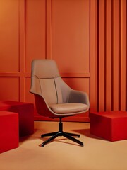 Modern Ergonomic Chair in a Minimalist Workspace