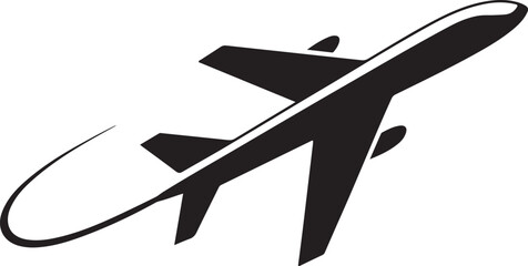 Airplane icon set vector on white background