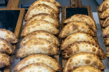row of empanadas
