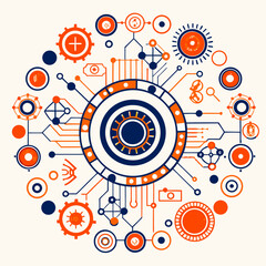 Obraz premium abstract technology background