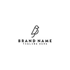 Bird outlined logo design