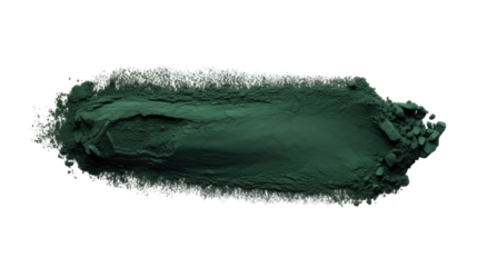  Dark Green Pigment Powder Frame Border on transparent background