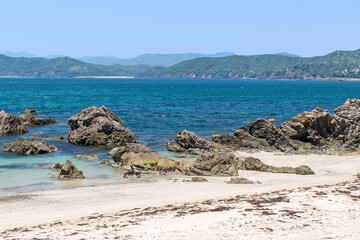 御座白浜の綺麗な海（三重県志摩市志摩町）