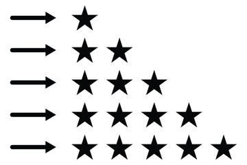 A star rating icon representing user reviews, quality score, and feedback. Ideal for apps, websites, products, and services showcasing rankings, testimonials, and customer satisfaction. star feedback.