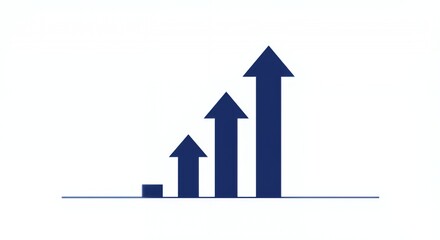 Ascending Growth: A Visual Representation of Exponential Progress and Success