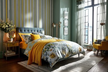 Cozy bedroom decor ideas modern home interior design relaxing space aesthetic view comfort concept