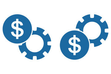 Obraz premium Cost Reduction Icon, Manufacturing cost reduction vector icon set eps 10