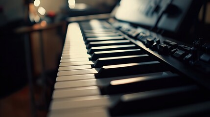 Piano Keys Sunlight Home Studio.