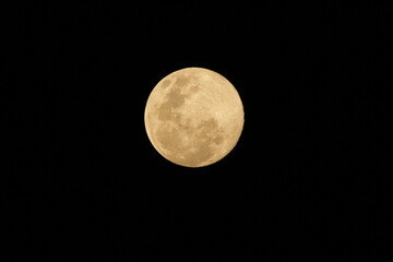 The moon on a poya day in Sri Lanka 