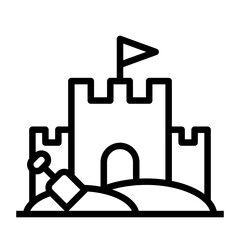 sand castle icon