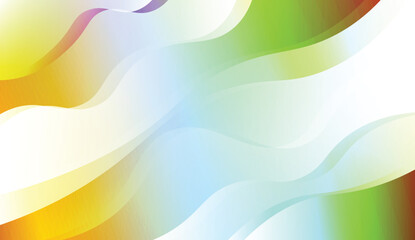 Template Abstract Background With Curves Lines. Design For Cover Page, Poster, Banner Of Websites. Vector Illustration with Color Gradient.