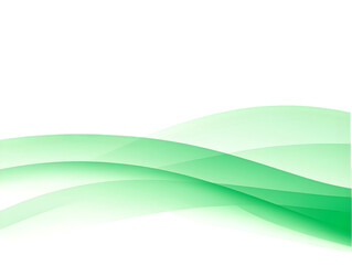 Obraz premium Abstract Green Waves Overlay Design On Transparent Background Illustration