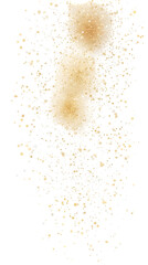Abstract Illustration Golden Texture Particles On Black Isolated Background