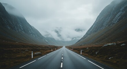 Misty Mountain Road: A Journey Through Norway's Dramatic Landscape