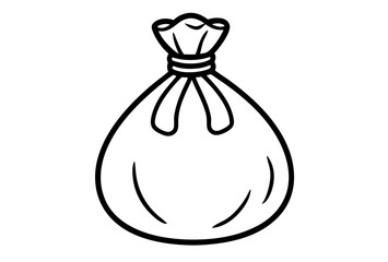 money bag silhouette vector illustration