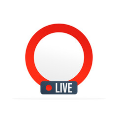 Broadcast icon, colored flat vector. Modern and minimalist design.