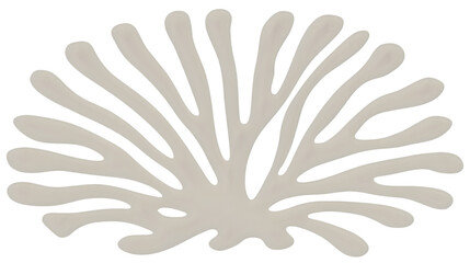 Abstract Illustration Of Gray Fan Shape On Transparent Isolated Background
