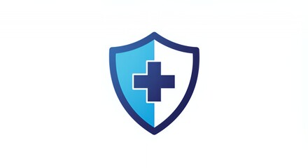 Obraz premium Medical Shield: Protection and Healthcare Symbol