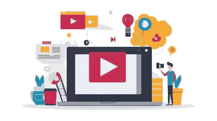 tablet pc with music notes