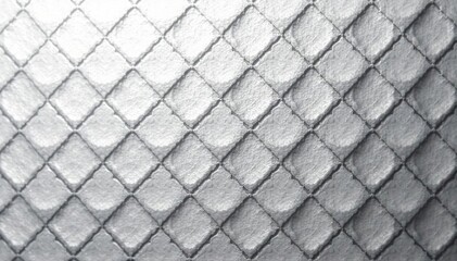 Fototapeta premium Subtle repeating diamond motif, monochrome grayscale, white, black