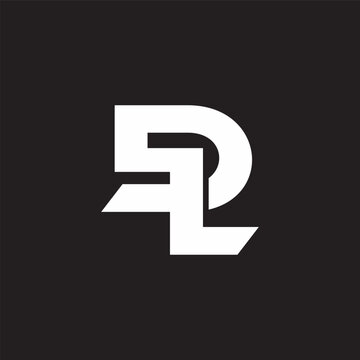 letter sdl simple linked geometric logo vector