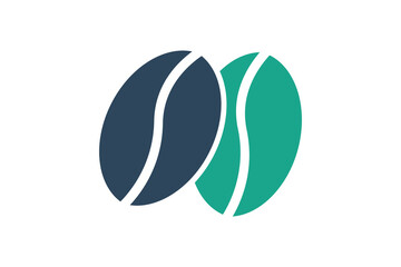 Coffee bean icon. solid icon style. icon related to coffee cultivation. agriculture elements vector illustration