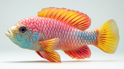 Fototapeta premium Vibrant Tropical Fish: A Colorful Underwater Jewel