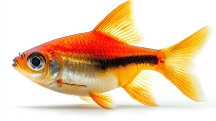 Fototapeta premium Stunning Orange and Black Fish, Aquatic Life, Close-up Photography