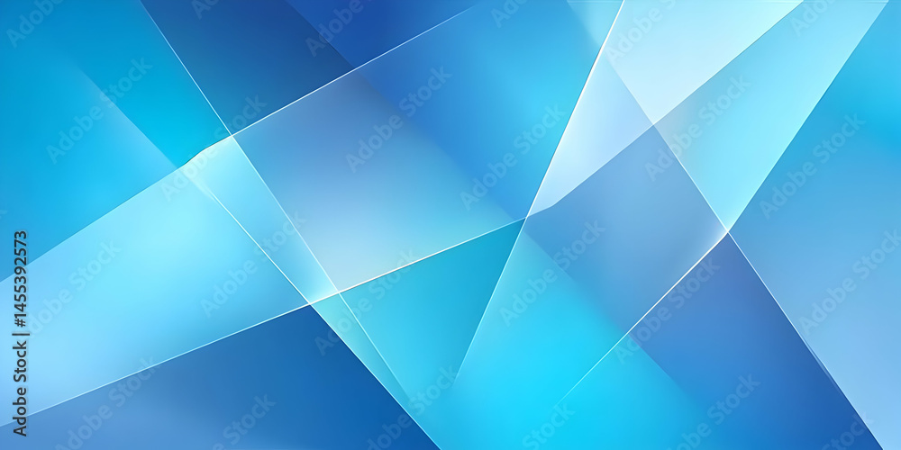 Wall mural an abstract blue background featuring dynamic shapes and light patterns, perfect for digital designs