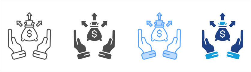 Investment Icon Set Multiple Style Collection