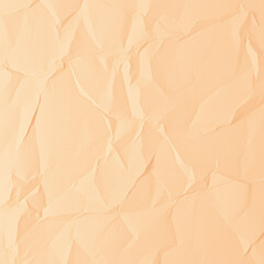 Fototapeta premium Crumpled Peach and Cream Paper Texture Overlay in Sepia Tone