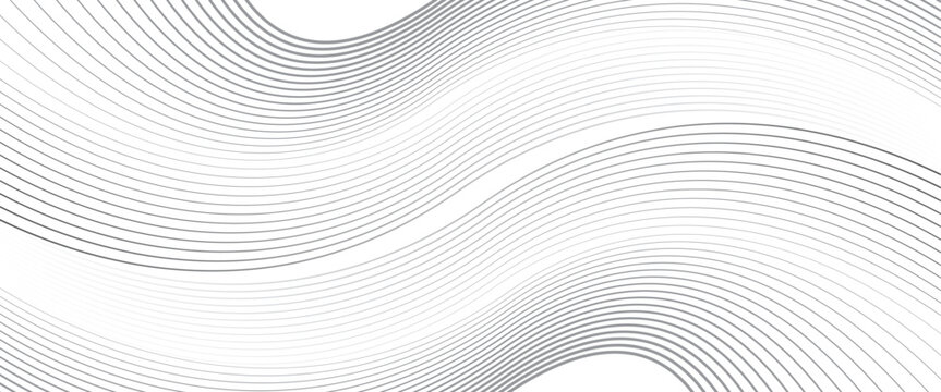 abstract white geometric wave with lines