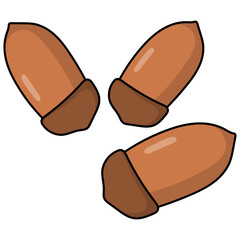 Thanksgiving Day Element. Isolated Vector Illustration in Doodle Cartoon Design.