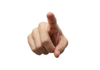 You’re the One: Close-Up of Hand Pointing Directly at the Viewer