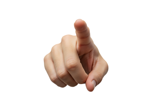 You’re the One: Close-Up of Hand Pointing Directly at the Viewer