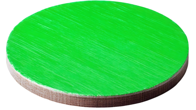 Green Circle Shape Isolated On Transparent Background Digital Illustration