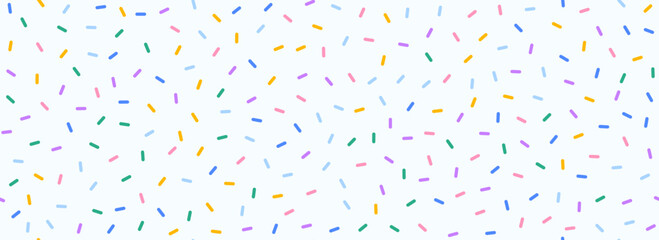 Mint donut sprinkles seamless pattern. Dessert sugar candy background. Cake glaze icing overlay for decorative banner, poster, template. Cupcake or ice cream topping texture wallpaper. Vector