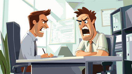 business woman working on computer