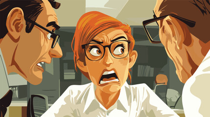 man and woman talking