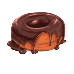 Vector illustration of Donut