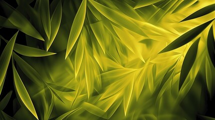 Intricate, vibrant foliage in a vibrant lime green and dark shade.
