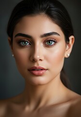 Obraz premium Woman Portrait with Green Eyes