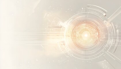 Obraz premium Abstract Technological Design Circular Pattern Background